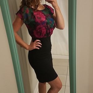 AB Studio Professional Floral Dress Size 2